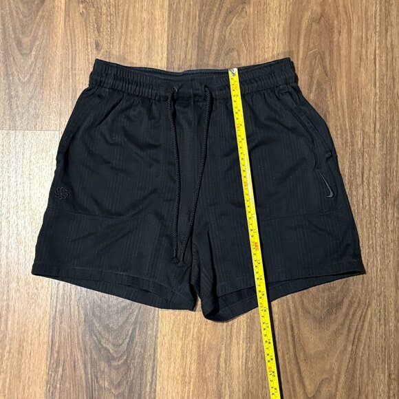 Nike Yoga Shorts Mens Small Black Dri-FIT Unlined Training Activewear - Picture 7 of 9